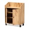 Baxton Studio Rossin Modern Oak Brown Finished Wood 2-Door Entryway Shoe Storage Cabinet with Top Shelf 182-11690-Zoro - alternate 6